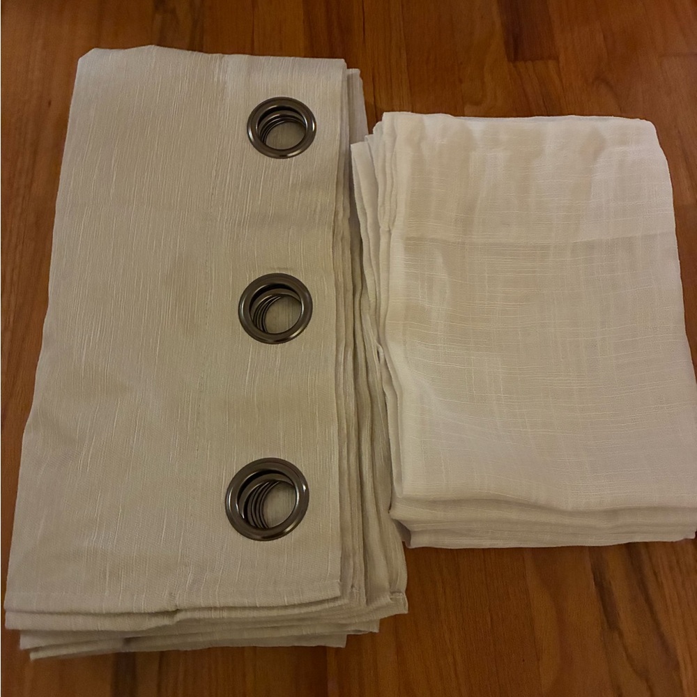 Elegant Cream Grommet Curtains